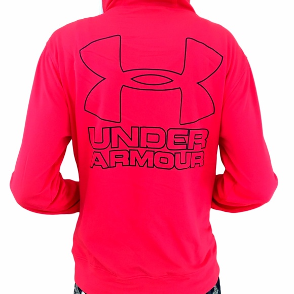 NWT UNDER ARMOUR COLDGEAR ZIP HOODIE CRIMSON BLUE - Picture 5 of 7